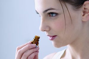 Inhale: Aromatic application of essential oils.