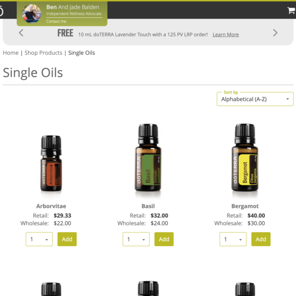 Buy doTERRA Essential Oils Through Me