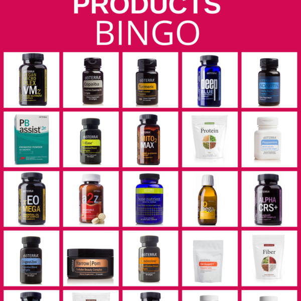 dōTERRA Supplementary Products Bingo Game PDF Printable