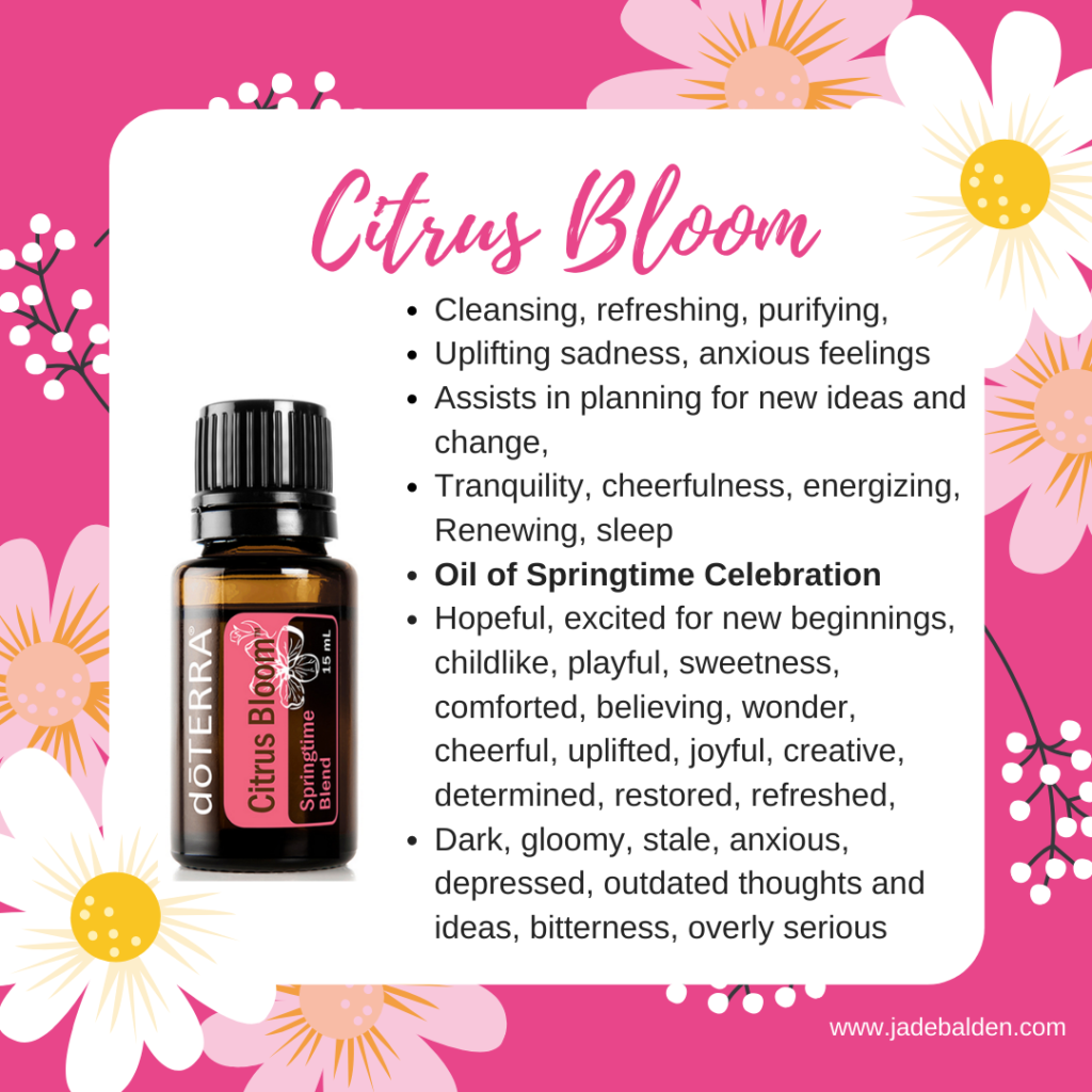 Citrus Bloom – Springtime Essential Oil Blend | Jade Balden
