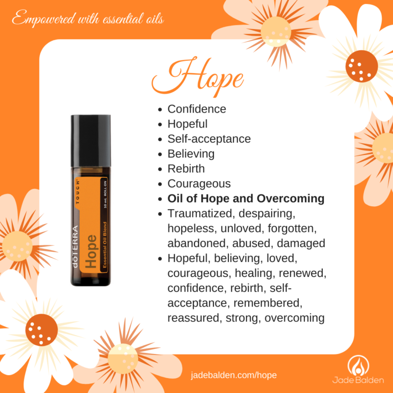 Hope Essential Oil Blend by doTERRA Jade's Oil Cards Jade Balden