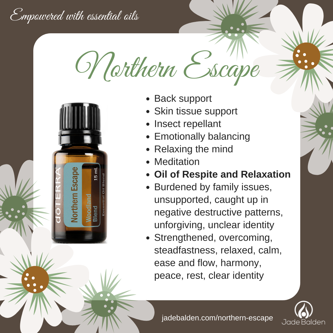 Northern Escape Essential Oil Blend by doTERRA Jade's Oil Cards