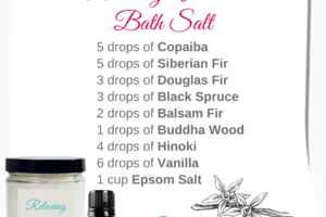 Relaxing Vanilla Bath Salt with Vanilla Essential Oil