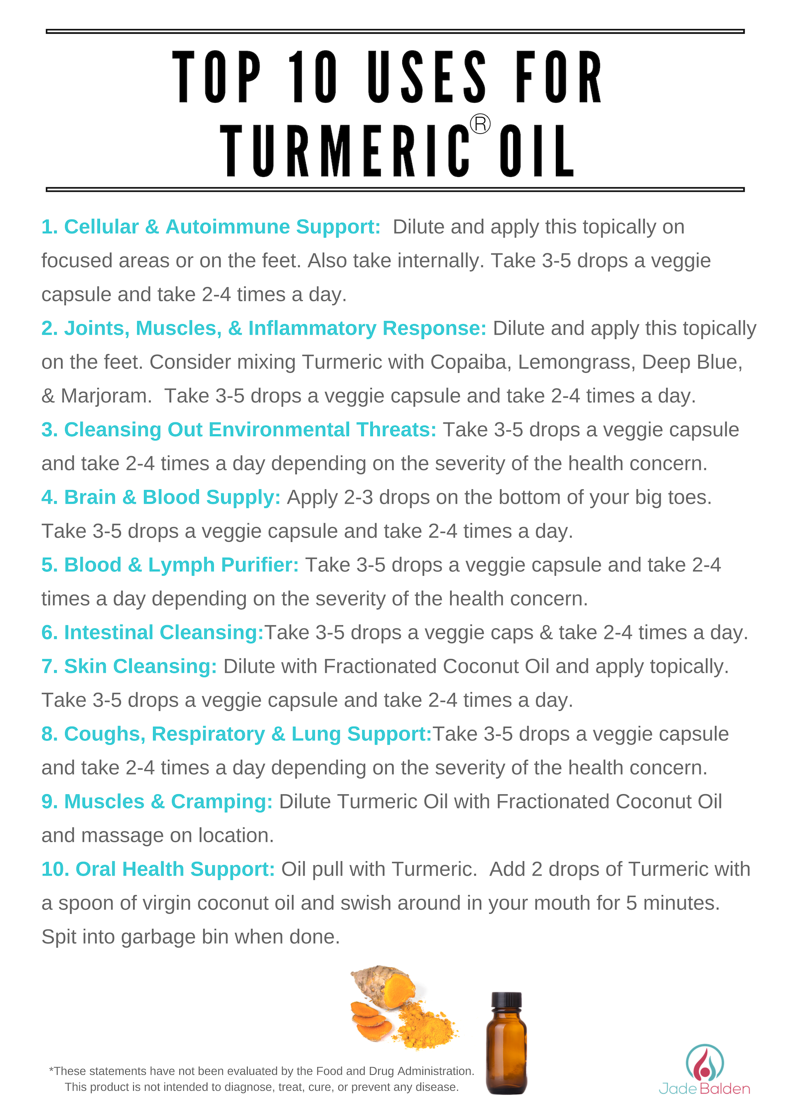 Turmeric top 10 uses | Jade Balden